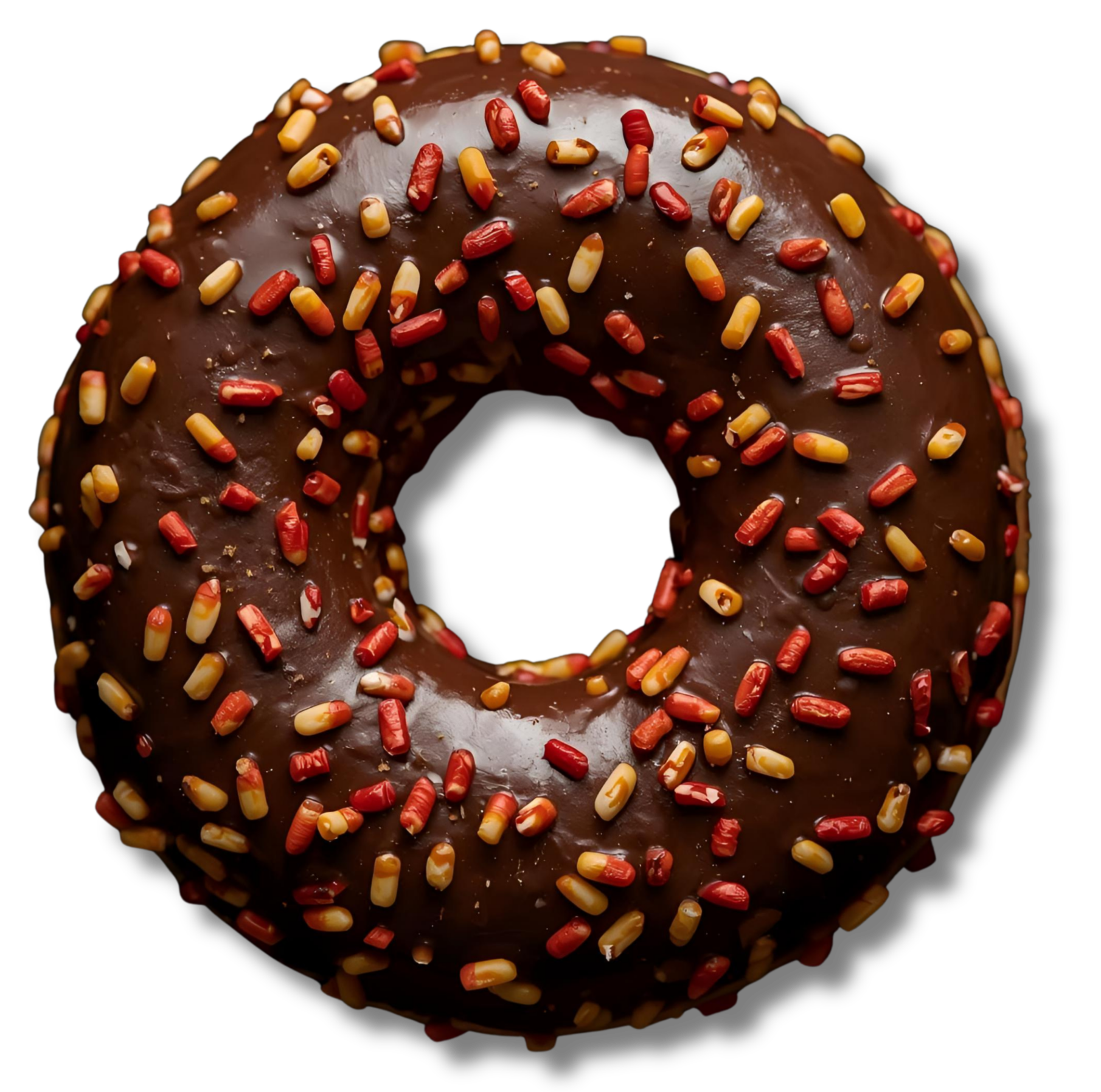 Donut chocolat noir intense