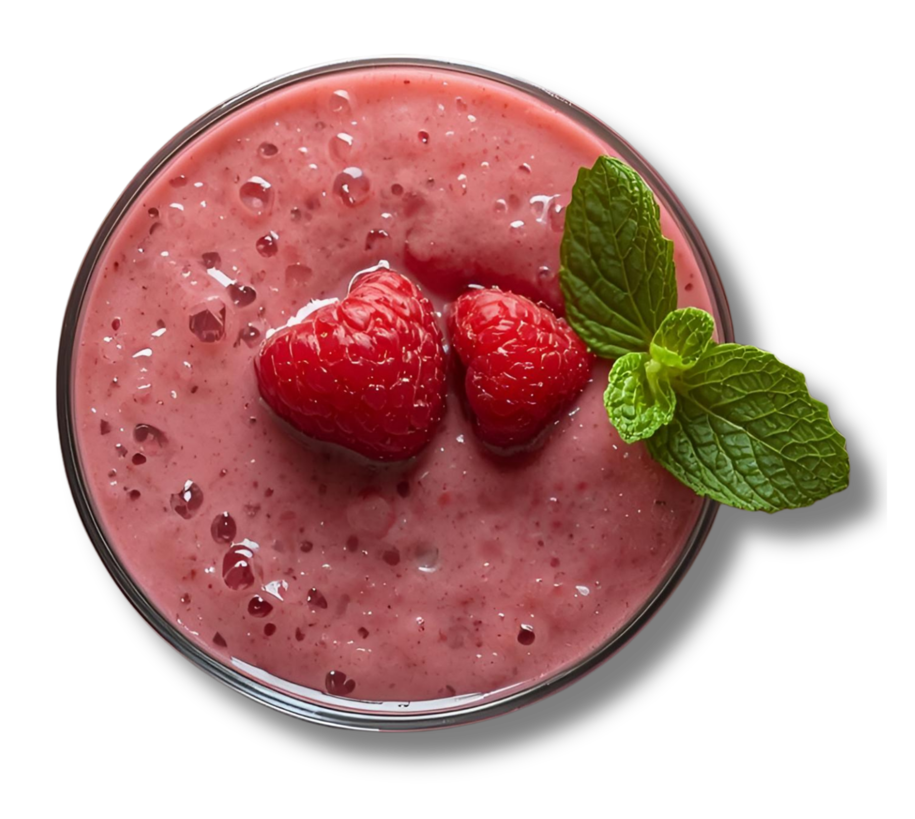 Smoothie framboise & brebis frais, Framboises fraîches au yaourt de lait de brebis, crémeux et vitaminé